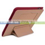 PU Leather Folio Case Cover With Built-in Stand for IPad 3/4 10.1" - Pink