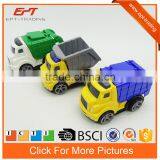 Plastic Friction Building Toy Car Garbage Truck 3pcs