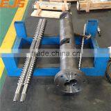 Nickel 60 PTA Weld Bimetallic Parallel Twin Screws Barrels