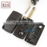 High Quatity Citroen Romote Flip Key Shell 3 Button 307 Blank With Battery Place 0536 Citroen Key Cover