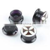 FACTORY PRICE UV Acrylic Cross Ear Plug /tunnel Body Jewelry/jewellery Piercing FACTORY thumbnail-1