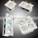 High Quality Square Adjustable Heads LED Grille Downlight thumbnail-5