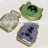 Steel Gold Simple Compact Mirror Small Pocket Mirror thumbnail-1