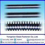 Carbon Steel H.D.G / Electrical Galvanized Screw Rods With Black /yellow Zinc Plated/blue White