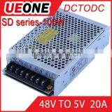 Hot Sale 100w 48VDC to 5V20A Switching Power Supply