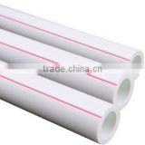 PN20 all size white ppr plastic pipes for hot water supply