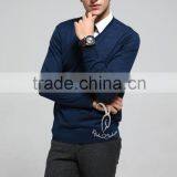 Classic V Neck Knitted Sweater For Man thumbnail-1