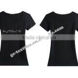 Girl's Hot Fix Rhinestone Slim Short Sleeve T-shirts for Promotion thumbnail-2