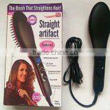 OEM Manufacturer Ceramic Hair Straightener Brush thumbnail-1
