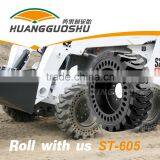 High Quality Solid Skid Steer Loader Tires SKS Tire With Hole on Sidewall 10-16.5 12-16.5 thumbnail-4