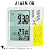 Made in Taiwan /0~999ppm Clock + 32000 Points Digital Wall Mount/Desktop Carbon Monoxide CO Sensor Data Logger Monitor thumbnail-3