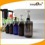 Boston Round Shampoo Lotion Pump Bottle Set With Labels thumbnail-2