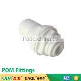 China JULY Manufactory Supplier Plastic Pneumatic One Touch Bulkhead Tube Fittings for pu Tubes thumbnail-1