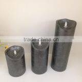 Flameless Moving Wick Led Wax Candles With Timer Outdoor Decorative Dancing Flame Led Real Wax Candles With Remote Control thumbnail-2