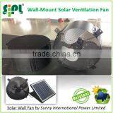 SUNNY FAN Solar Panel Powered DC Wall Mounted Gable Air Exhaust Factory Fan Turbo Ventilator for Fresh Air Ventilation thumbnail-4