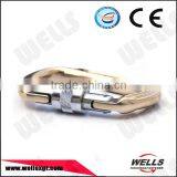 CE Design Heavy Duty Nickel Plated CE Forged Alloy Steel Safety Snap Fire Hook thumbnail-1