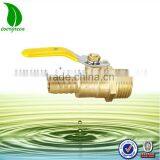 Mini Brass Ball Valve Male to Hose Barb With Level Handle thumbnail-1