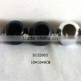 Silver Electroplated and Pure White Glaze Bud Flower Vase ,mini Stoneware Vase thumbnail-1