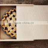 Оптовая продажа индивидуально изготовленных деревянных коробок для пирогов высшего качества с сертификатом FSC thumbnail-2