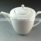 Wholesale Stock White Classic Cheap Porcelain Teapot, Cafe Cheap White Tea Pot for Restaurant Teapot thumbnail-1