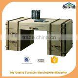 2016 Cohen Furniture New Design Eco-friendly Army Green Solid Wooden tv Table/canvas tv Stand/fabric Livingroom Furniture thumbnail-3