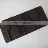 Heart Shaped 6 Cups Silicone Ice Cube Tray Chocolate Mold thumbnail-2