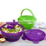 Rectangular Shape Salad Bowl With Carry Handle and Cooling Pack/Salad Bowl to go With Cool Pack thumbnail-3