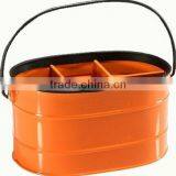 6 Slots Metal Kitchen Utensil Holder Cooking Tool Storage Box Flatware Caddy With Grip Handle thumbnail-3