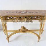 Medieval Reproduction Furniture Console Desk With Wall Mirror thumbnail-2