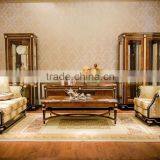 YB69 Antique Home Useful Living Room and Study Room Wooden and Glass Tall Display Cabinet With 2 Doors thumbnail-3