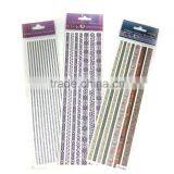 Retro Glitter Sticky Border, Retro Fashion Sticky Border, Rustic Style Glitter Border Sticker thumbnail-6