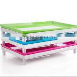 Foldable Plastic Table Storage Shelf Multipurpose Storage Racks thumbnail-1
