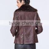 New Fashion Wholesale Clothing Manufacturers Women Jacket With Fur Collar thumbnail-4