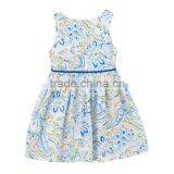 Princess Party Dresses For Girls Wedding Dresses Floral Print Kids Prom Dresses Summer 2017 thumbnail-1