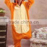 Flannel Cartoon Adult Animal Jumpsuit Animal Pajamas Jumpsuit Lion Design