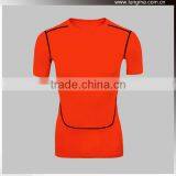 Seamless Sports Short Sleeve Compression Shirts,Mens Rush Guard For Triathlon/Performance Training /Running thumbnail-1