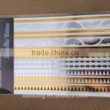 Trending Hot Products 2015 New Product Gold Metallic Flash Temporary Tattoo Sticker