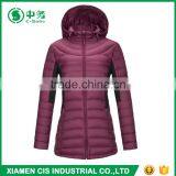 New Product Winter Warm Slim Fit Hooded Women Long Down Filled Jacket thumbnail-1