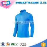 Latest Design Men Sports Jersey Bodybuilding Half Zip Shirt thumbnail-4