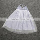 Lace Stripe Summer New Model Girl Latest Kids Party Dresses thumbnail-3