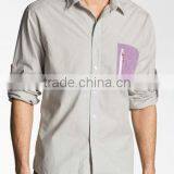 2013 Mens Spring&autumn Long Sleeve Greyish Shirt