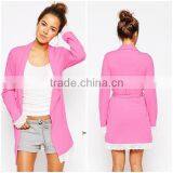 New Arrival Jersey Fabric Comfortable Fit Simple Robe Lace Trim Robe for Lady