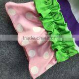 2016 New Baby Girls Kids Easter Pink Purple Bunny Outfits Sleeveless Shirt Summer Outfit With Matching Necklace and Headband Set thumbnail-4