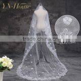 Wholesale New Design 2 Layers Bead Edged Wedding Accessories Bridal Veil thumbnail-5