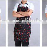 Man Cotton Canvas Black Color OEM Kitchen Bib Apron thumbnail-6