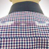 Leather Pocket on Left Check Checked Men's Casual Shirt in Latest Design thumbnail-3