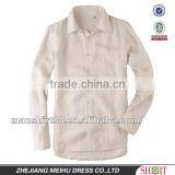 Exclusive Style Natural Fiber 100%Organic White Linen Shirt for Men Peaked Collar S,M,L,XL,XXL thumbnail-2