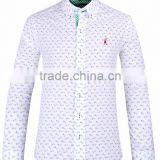 New Design Men's Long Sleeve Slim Fit Shirt With Contrast Collar and Cuff thumbnail-2