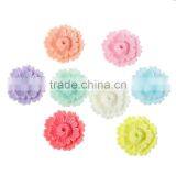 Acrylic Shank Button Scrapbooking Flower At Random Drilled 27.0mm(1 1/8") x 27.0mm(1 1/8"), 50 PCs thumbnail-1