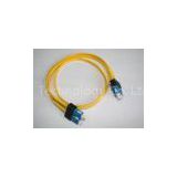 APC / PC 2.0mm Optical Fiber Patch Cable Patch Cord SM DX for Data Processing Networks